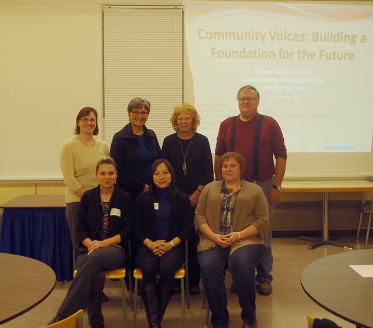 The team for the Community Voices project in Rosetown The team for the Community Voices project in Rosetown